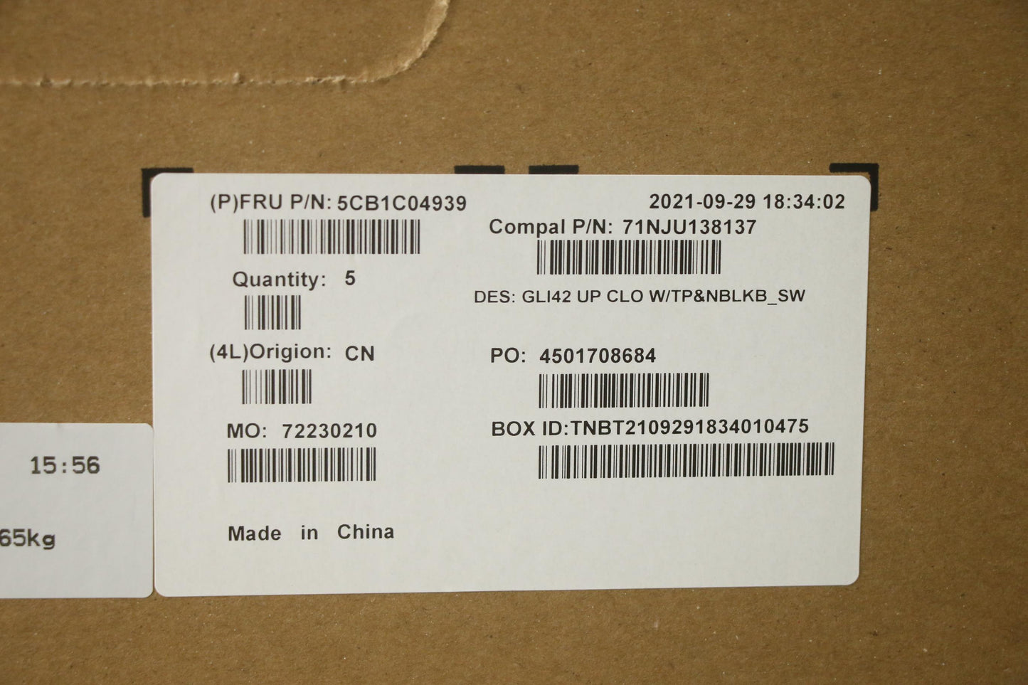 Lenovo Cover Uppercaseasm_Sws C82L3 C - 5CB1C04939