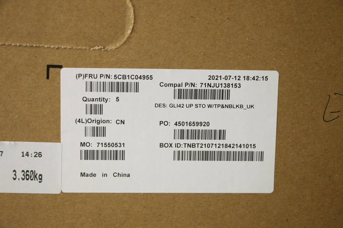 Lenovo Cover Uppercaseasm_Uke C82L3 S - 5CB1C04955