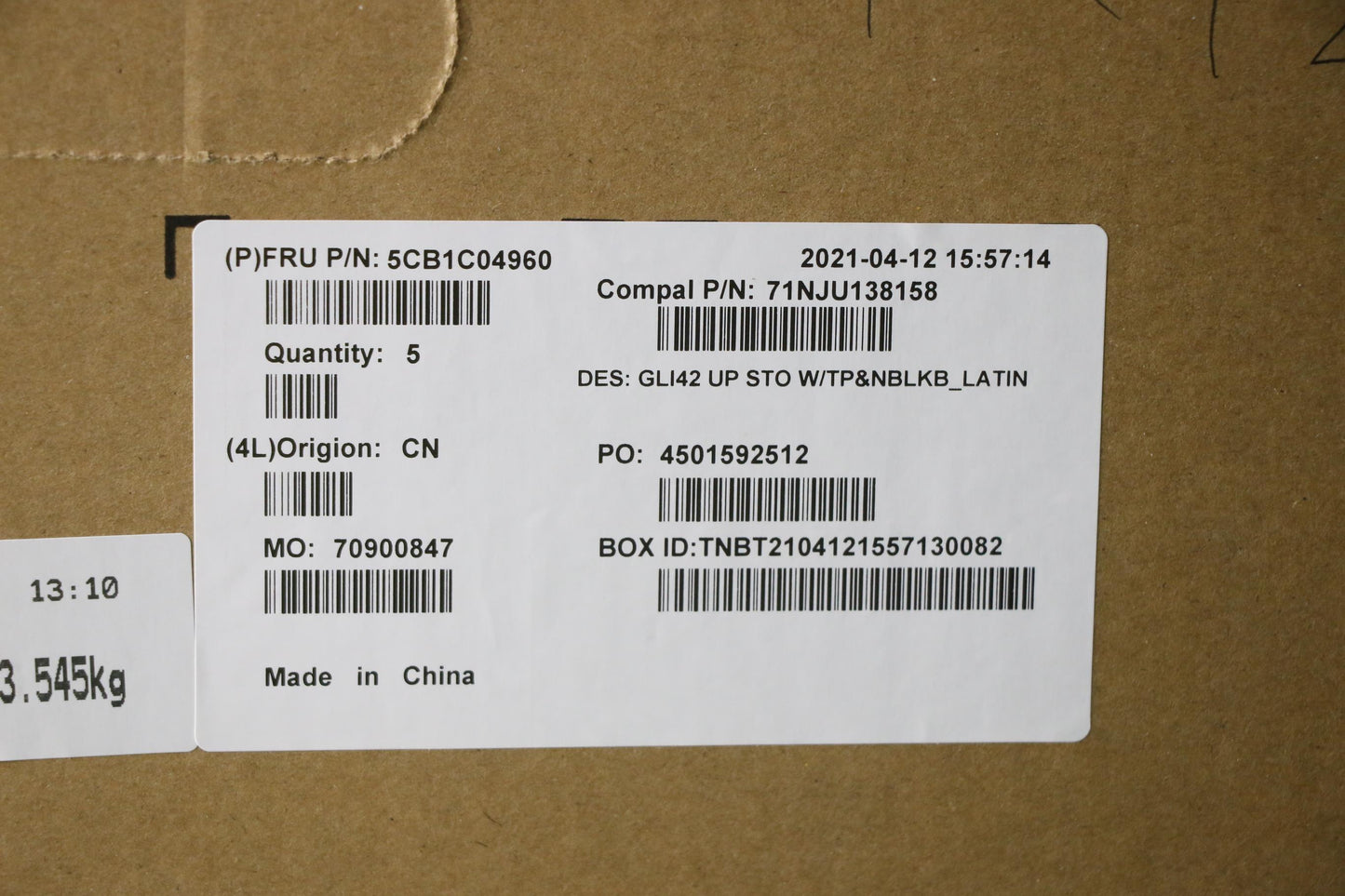 Lenovo Cover Uppercaseasm_La Spa C82L - 5CB1C04960