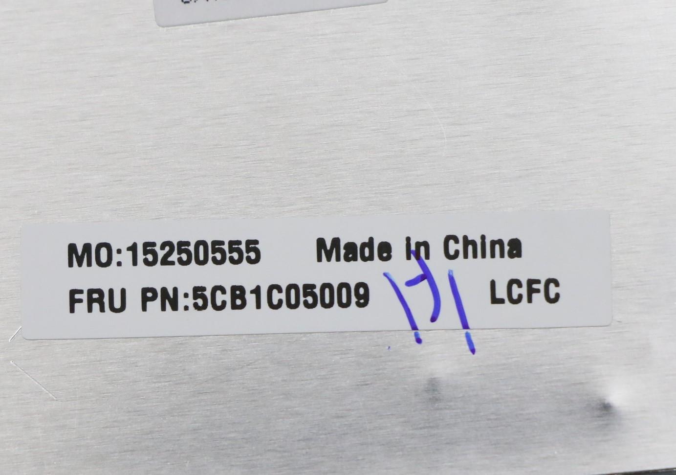 Lenovo C-Cover with USA English Keyboard, Platinum Grey, Non-Backlit, No Fingerprint - 5CB1C05009