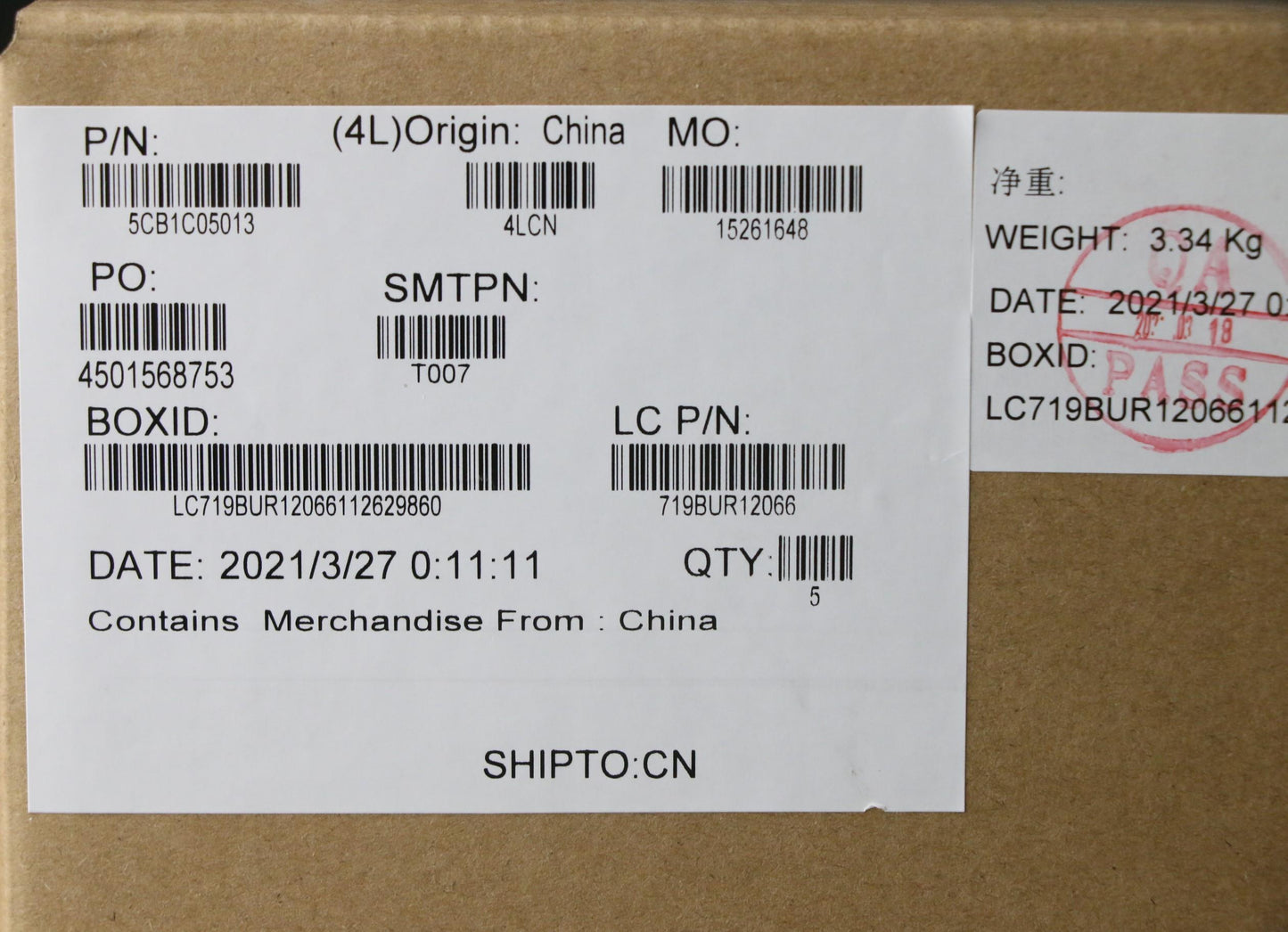 Lenovo Cover Upper Case Asm_Tr L81X7 - 5CB1C05013