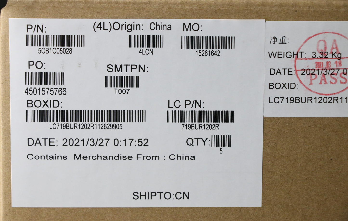 Lenovo Cover Upper Case Asm_Nd L81X7 - 5CB1C05028