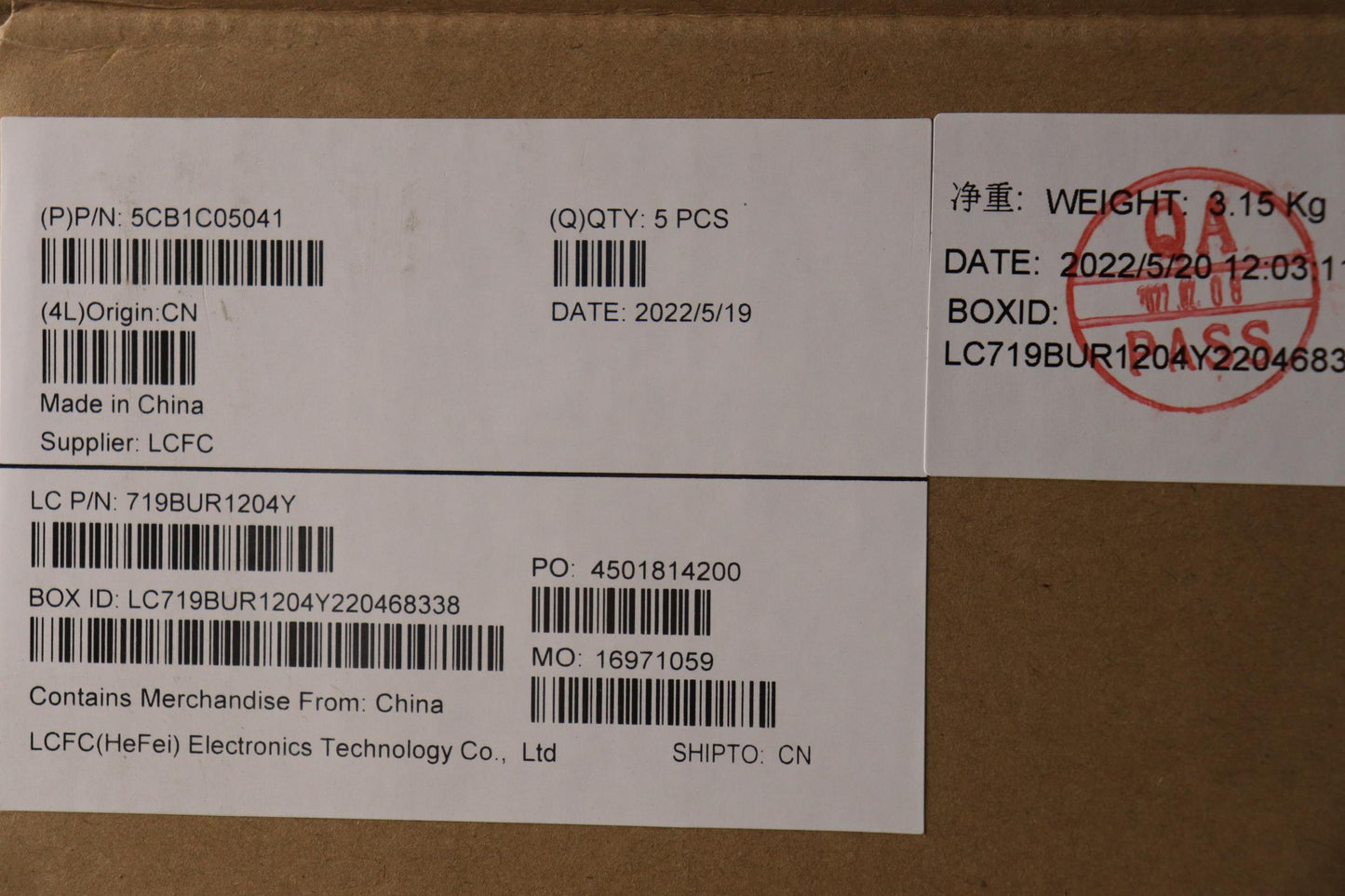 Lenovo Cover Upper Case Asm_It L81X7 - 5CB1C05041