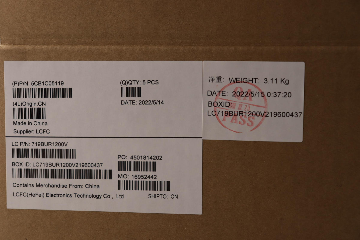 Lenovo Cover Upper Case Asm_Nd L81X7 - 5CB1C05119