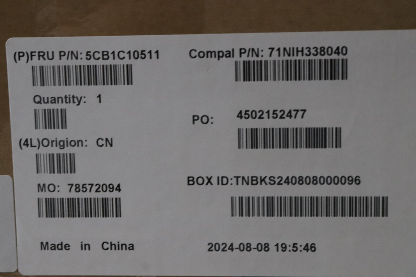 Lenovo Cover Lcd Cover C 82Es P30_Al_ - 5CB1C10511