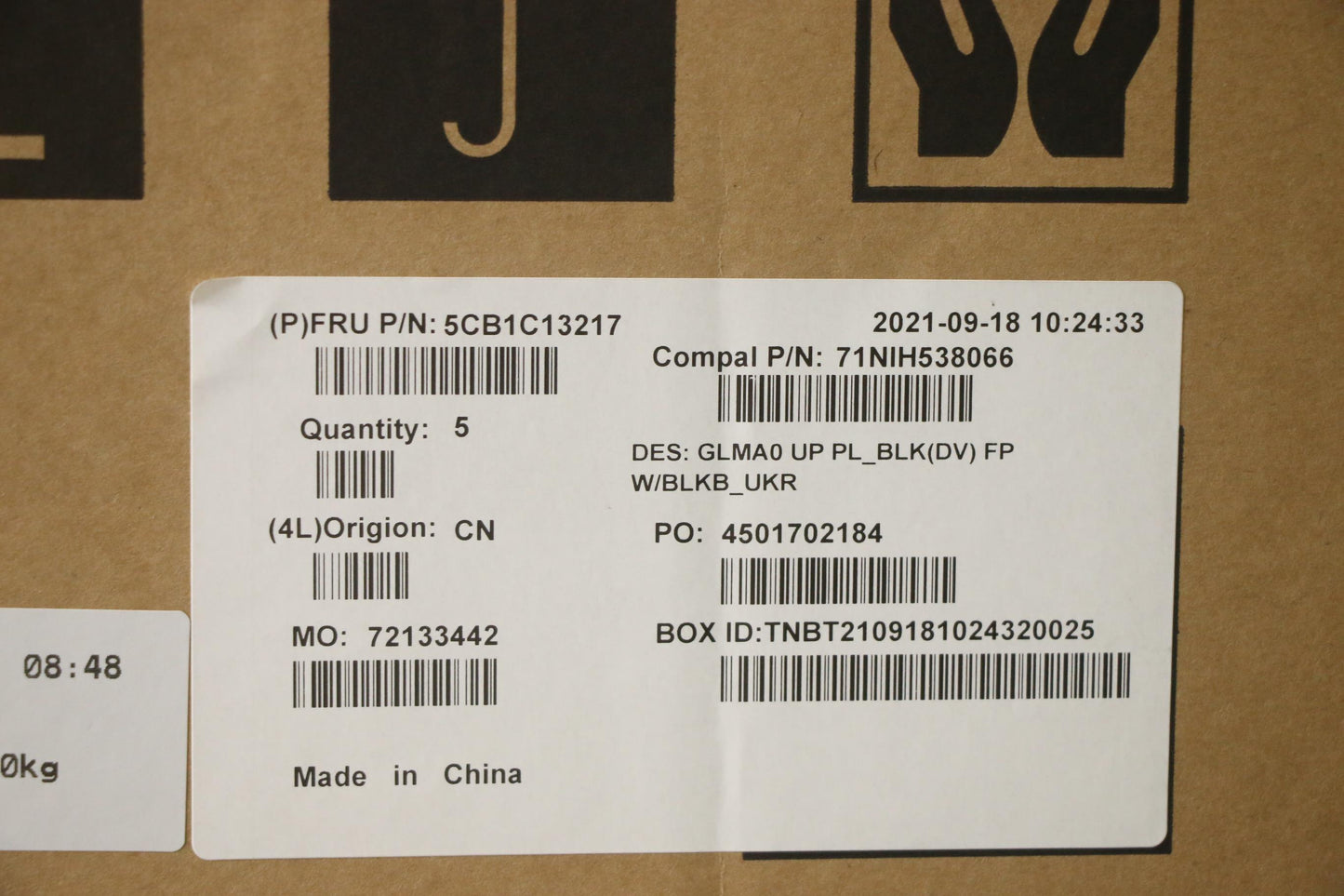 Lenovo Cover Upper C82Lm Pl_Blkd Fp B - 5CB1C13217