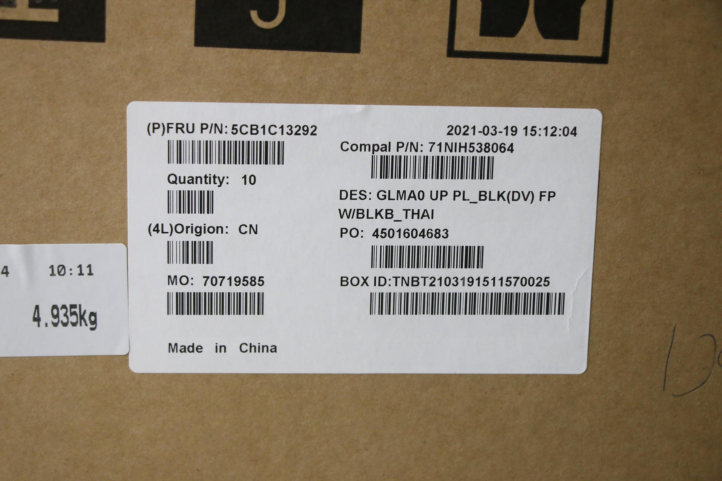 Lenovo Cover Upper C82Lm Pl_Blkd Fp B - 5CB1C13292