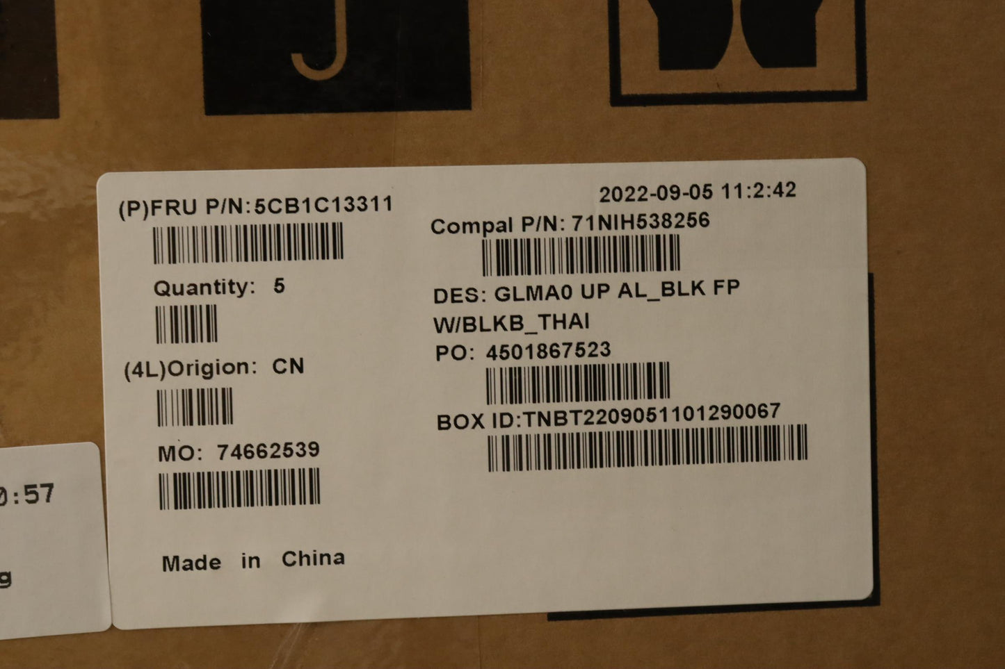 Lenovo Cover Upper C82Lm Al_Blk Fp Bl - 5CB1C13311
