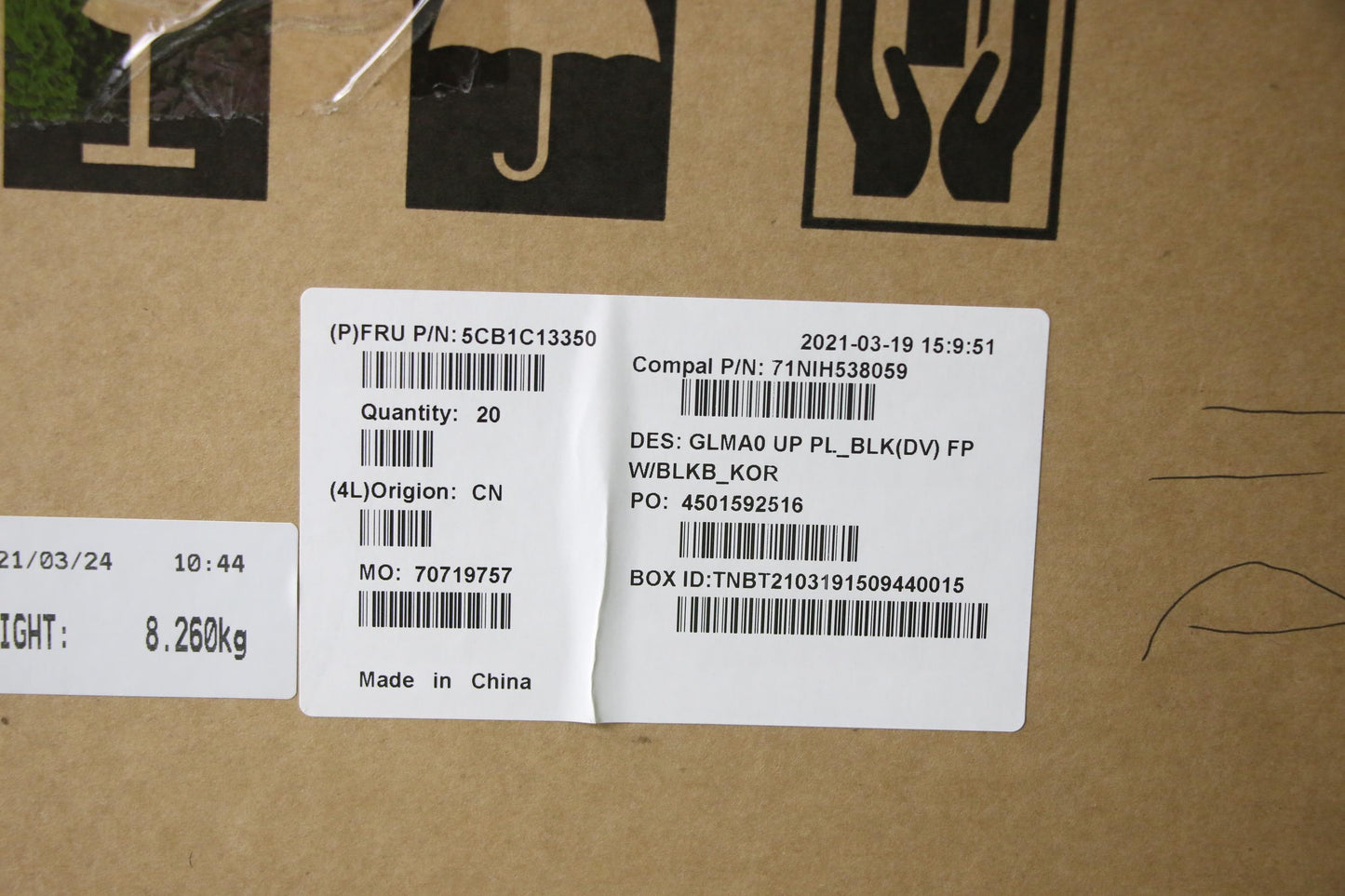Lenovo Cover Upper C82Lm Pl_Blkd Fp B - 5CB1C13350