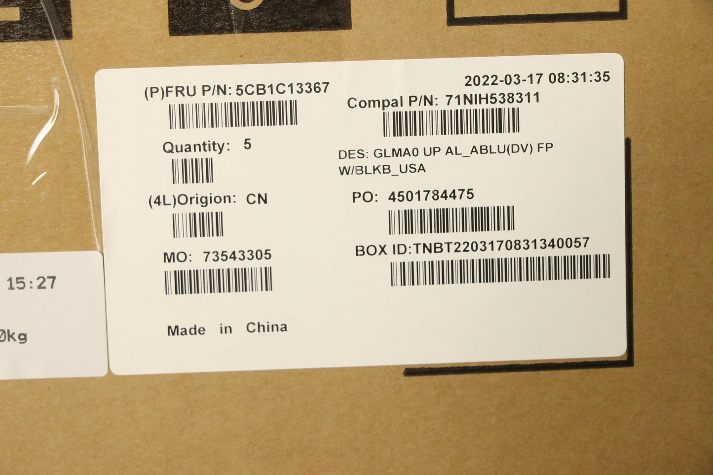 Lenovo Cover Upper C82Lm Al_Ablu Fp B - 5CB1C13367