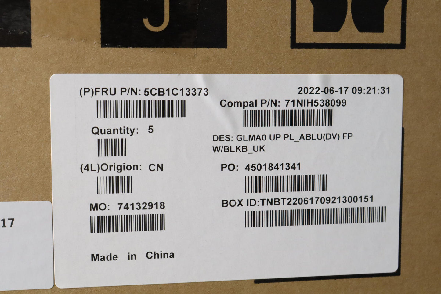 Lenovo Cover Upper C82Lm Pl_Ablud Fp - 5CB1C13373