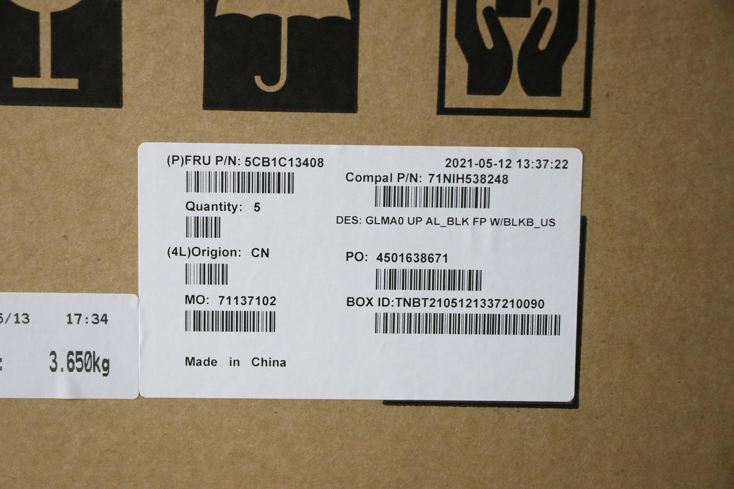 Lenovo Cover Upper C82Lm Al_Blk Fp Bl - 5CB1C13408