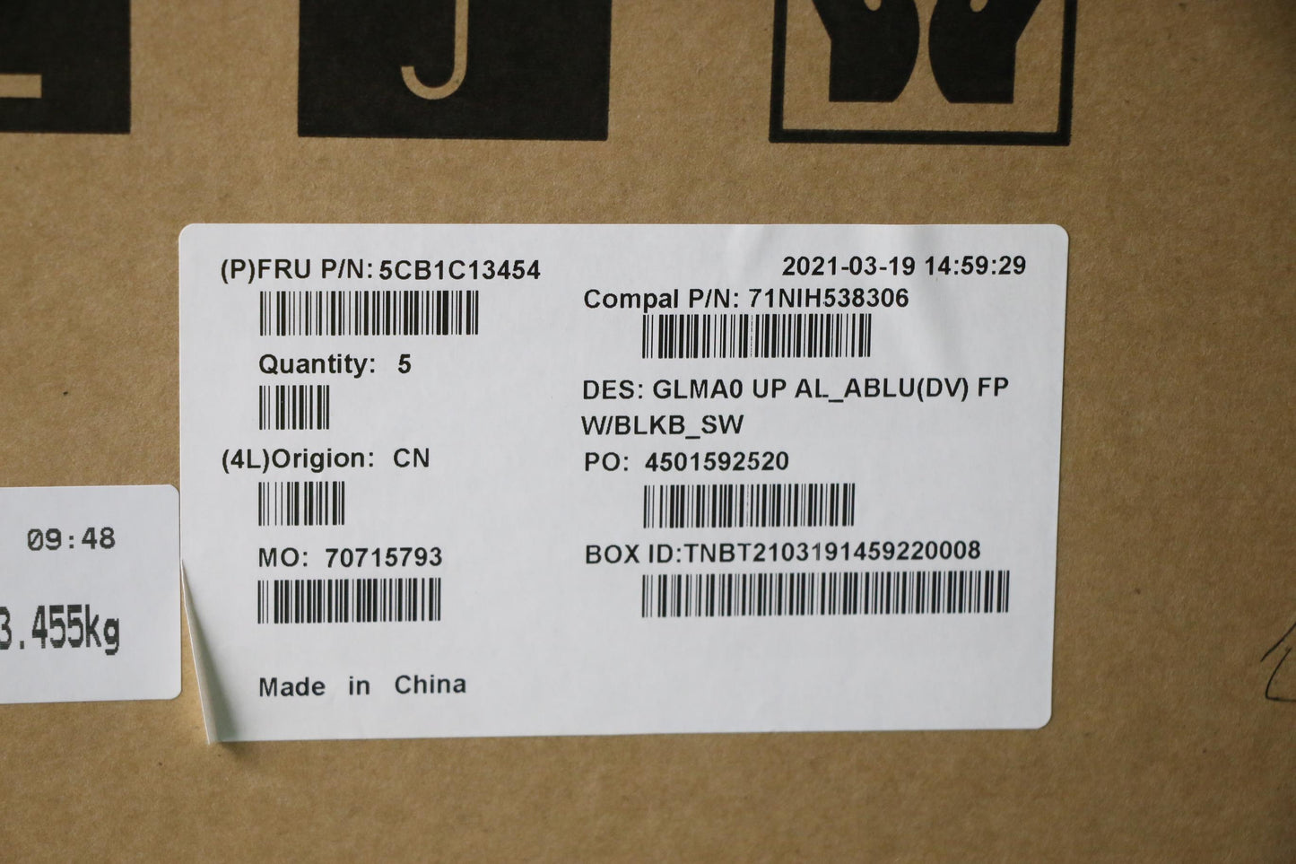 Lenovo Cover Upper C82Lm Al_Ablu Fp B - 5CB1C13454
