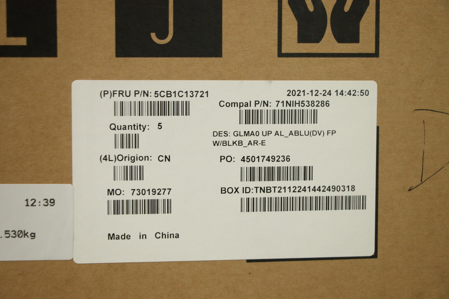 Lenovo Cover Upper C82Lm Al_Ablu Fp B - 5CB1C13721