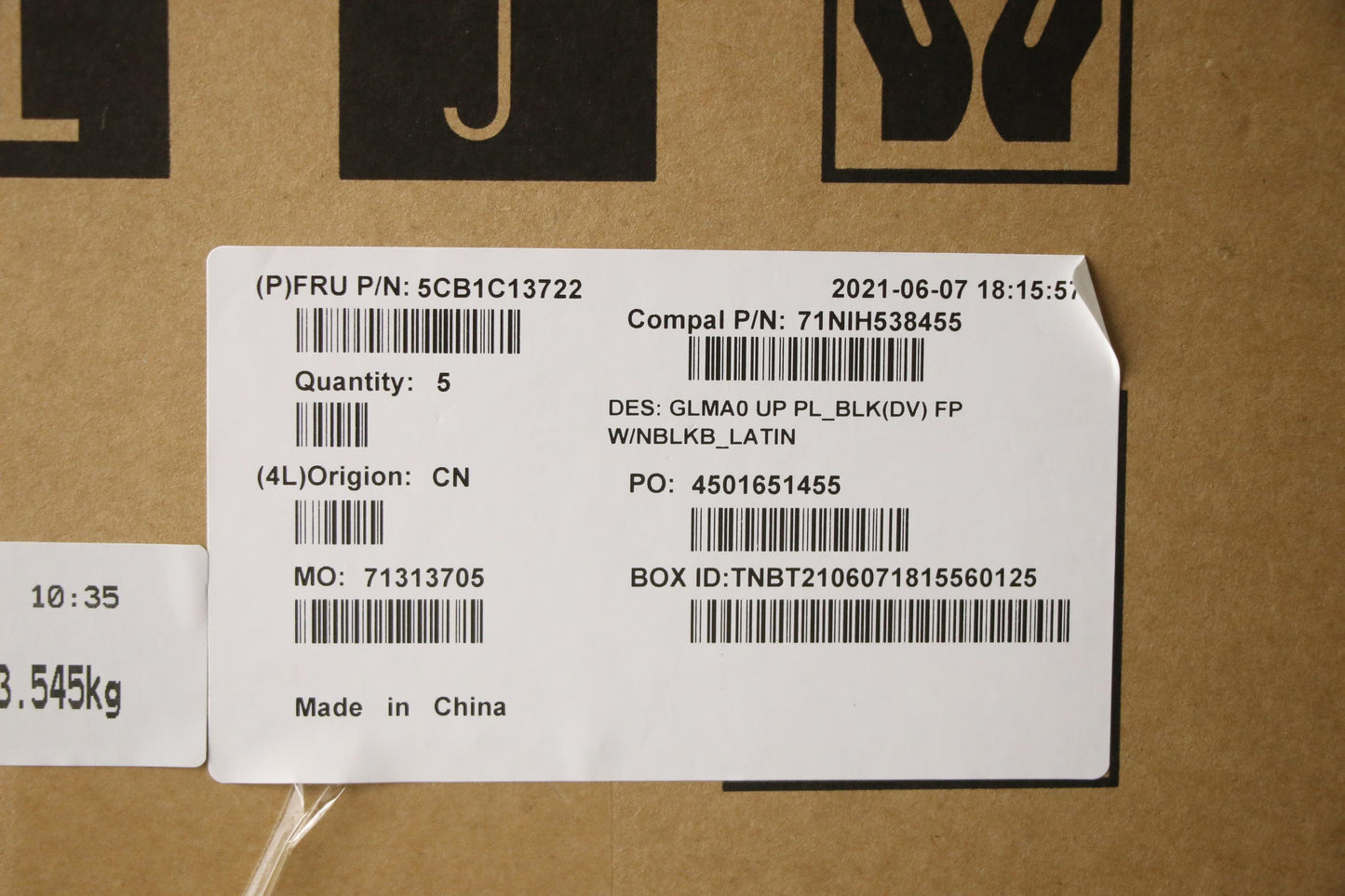 Lenovo Cover Upper C82Lm Pl_Blkd Fp N - 5CB1C13722