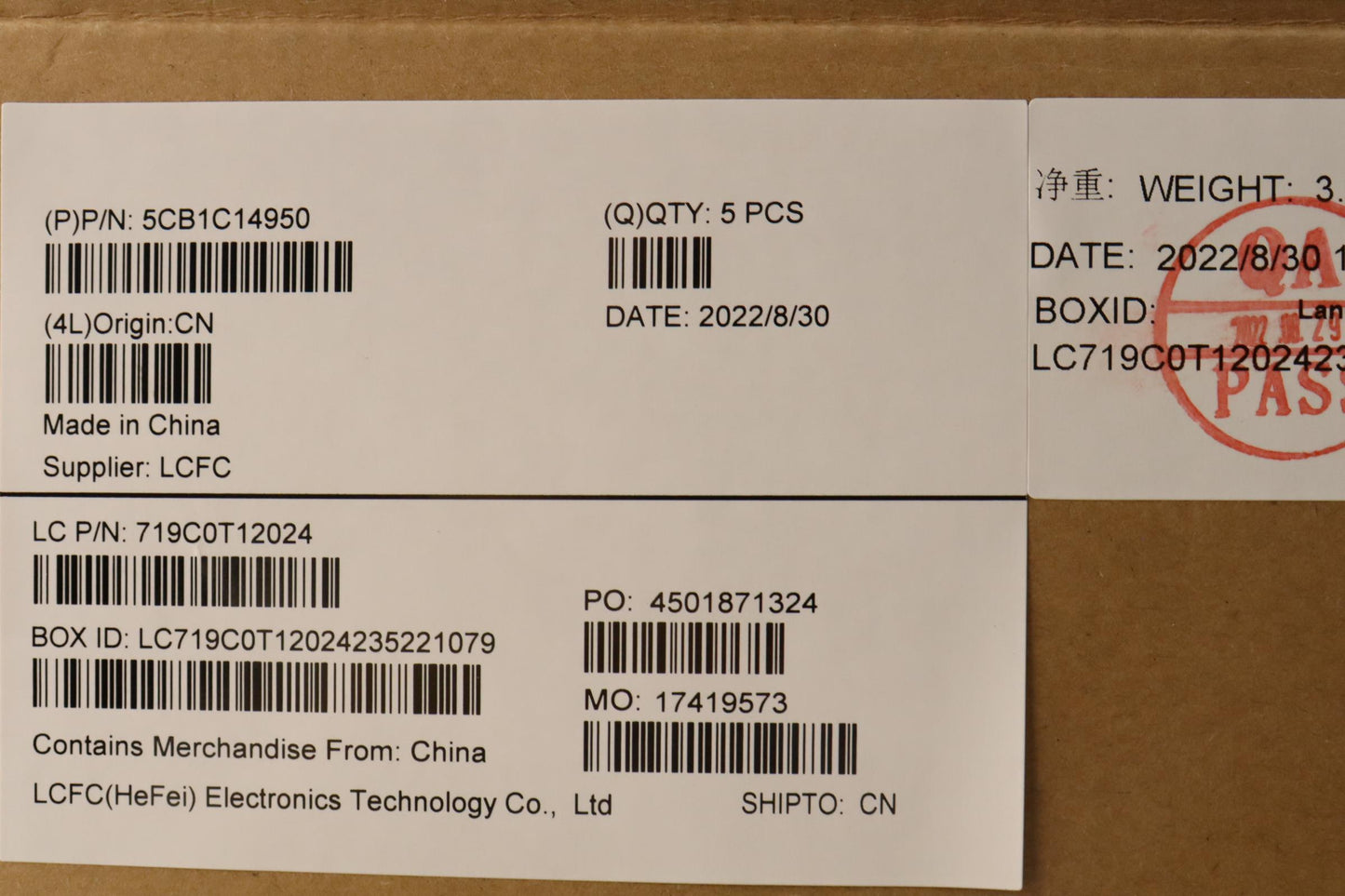 Lenovo Cover Uppercaseasmfra/Engl82Jq - 5CB1C14950