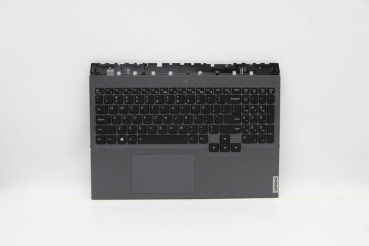 Lenovo C-Cover with Keyboard, USA English, Slate Grey, RGB Backlit - 5CB1C14952