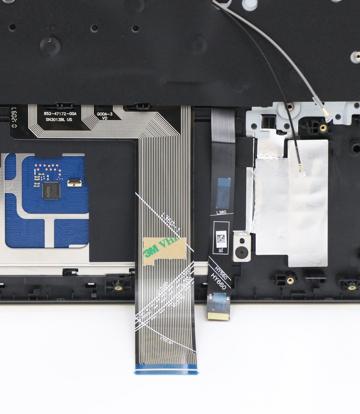 Lenovo C-Cover with Keyboard, USA English, Slate Grey, RGB Backlit - 5CB1C14952