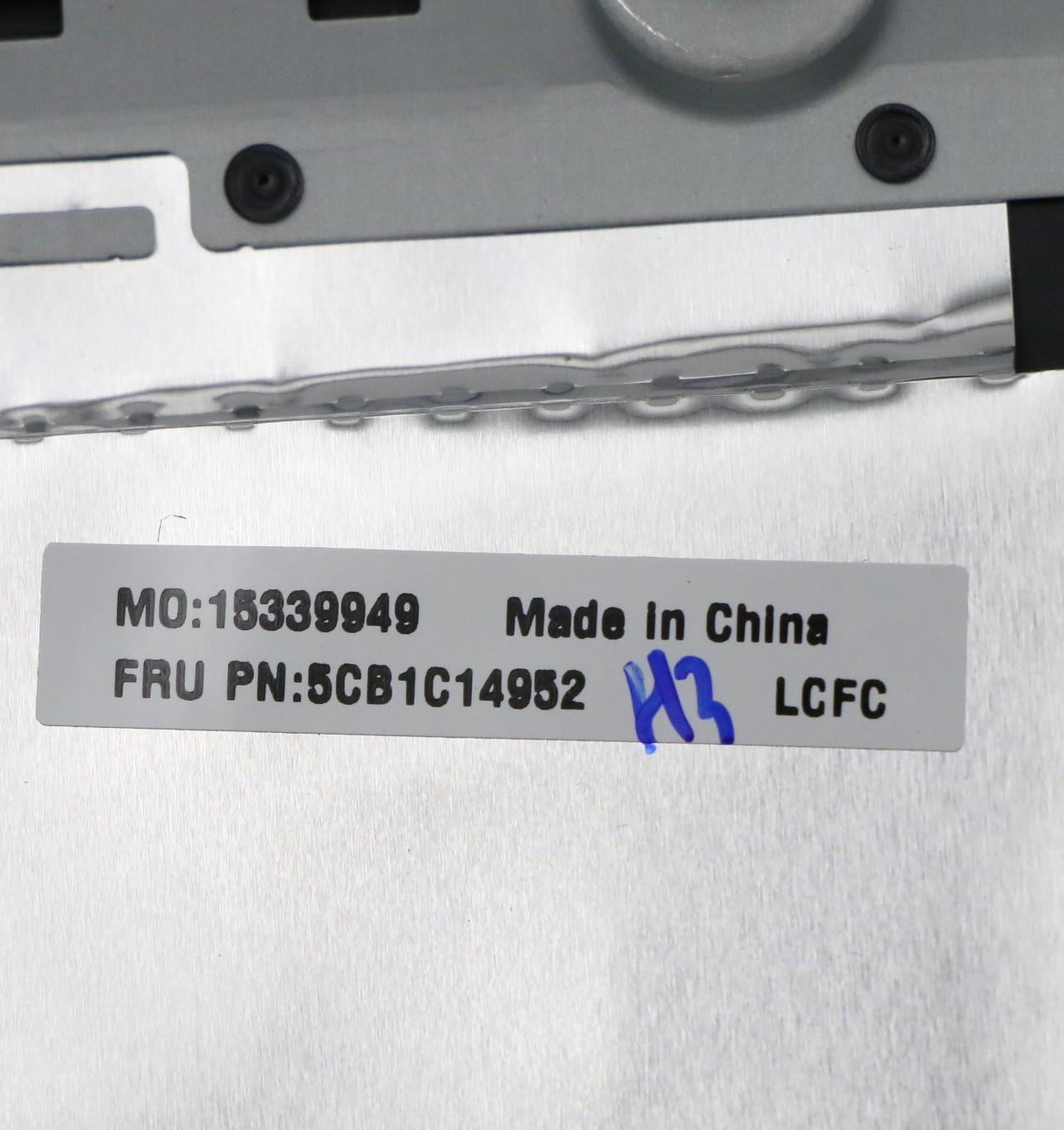 Lenovo C-Cover with Keyboard, USA English, Slate Grey, RGB Backlit - 5CB1C14952