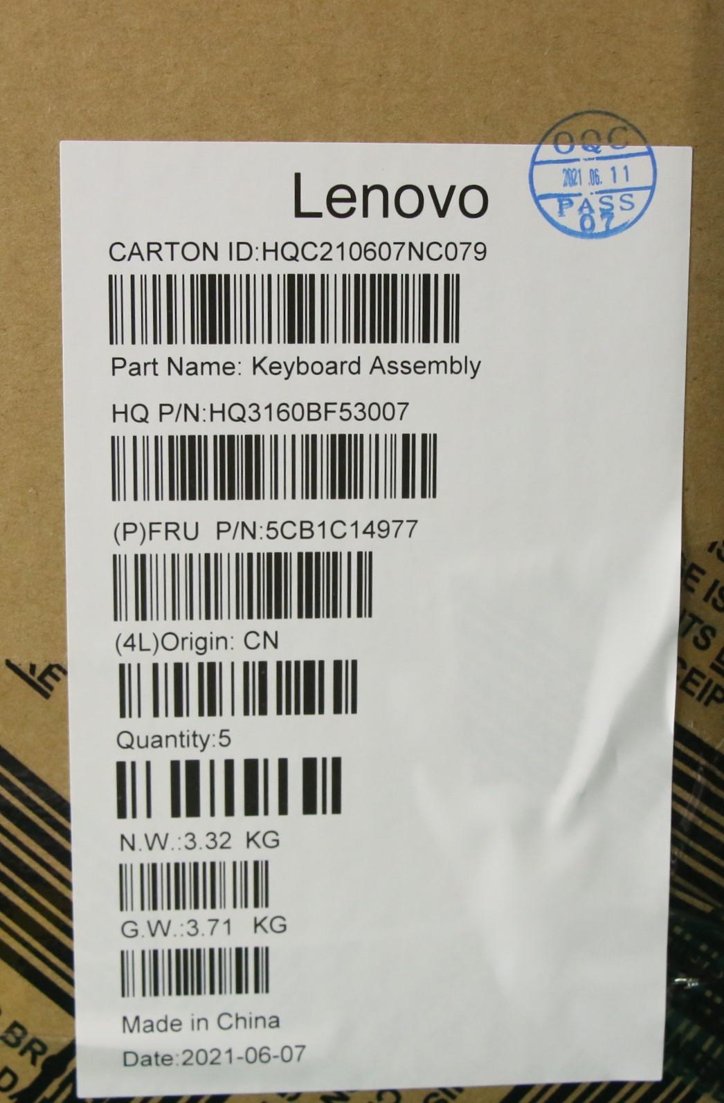 Lenovo Cover Upper Case Asm_Ara H 82C - 5CB1C14977
