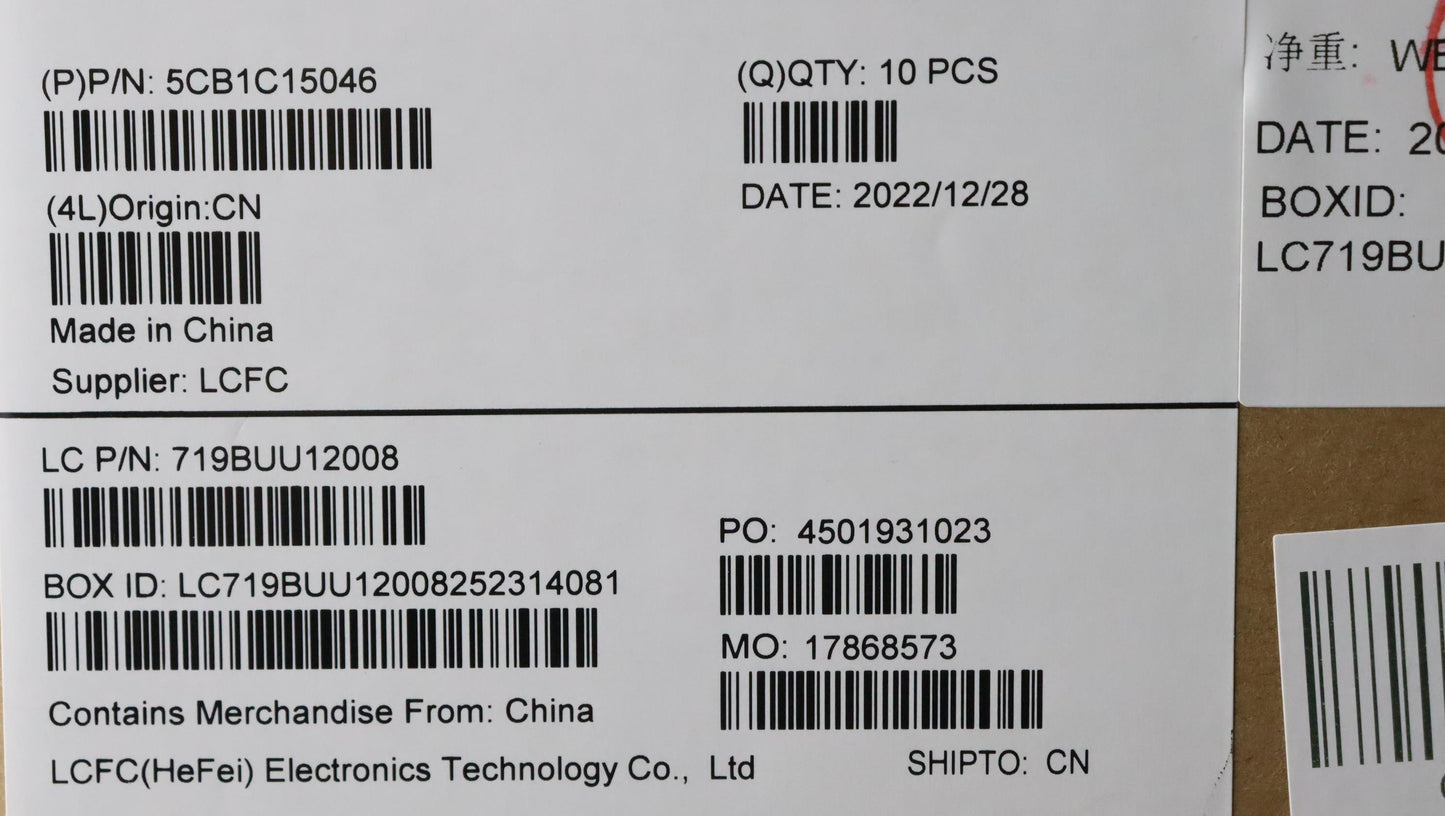 Lenovo LCD Cover L81X8 PG T with Sponge - 5CB1C15046