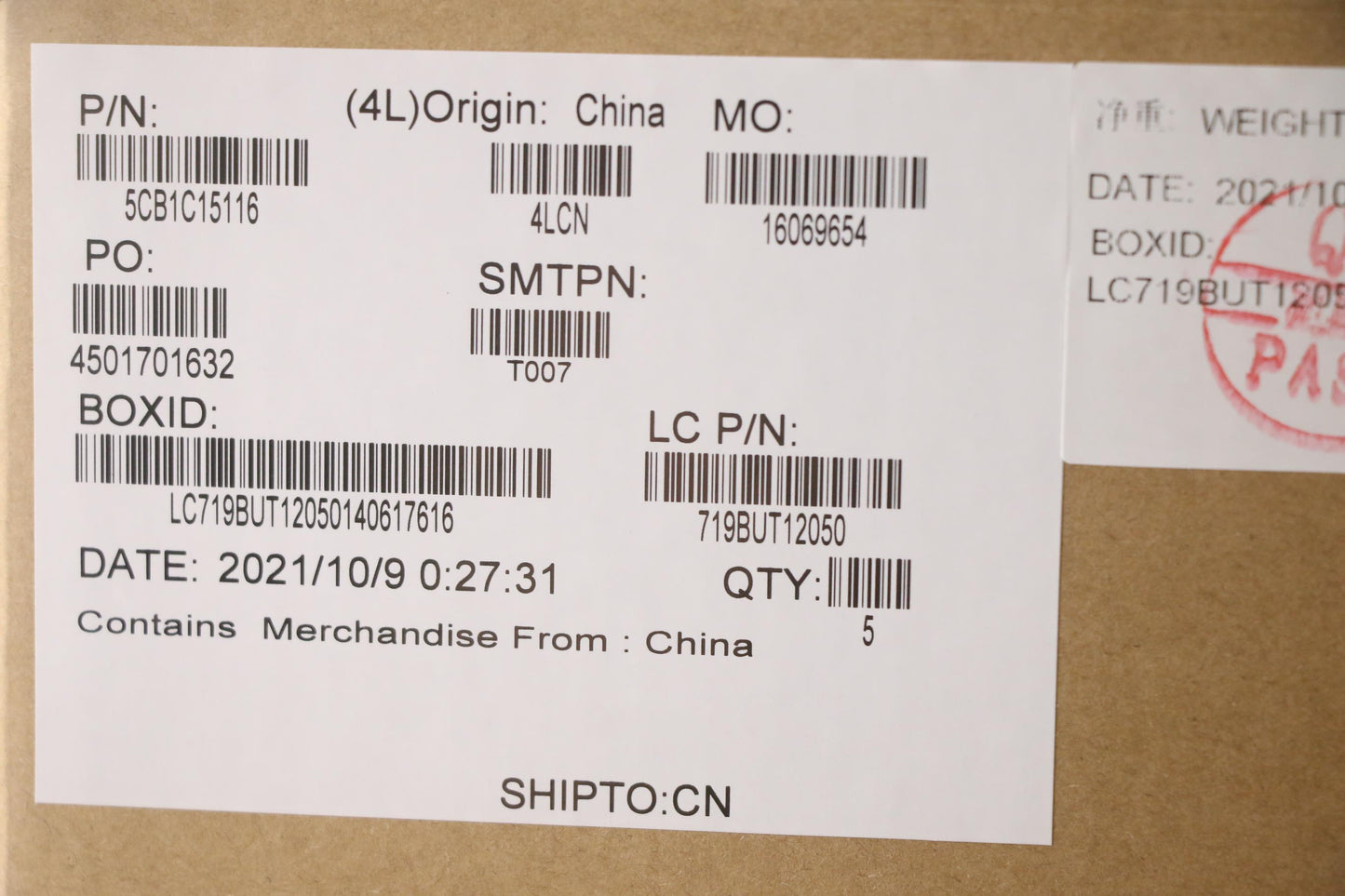 Lenovo Cover Upper Case Asm_Spa L81X8 - 5CB1C15116