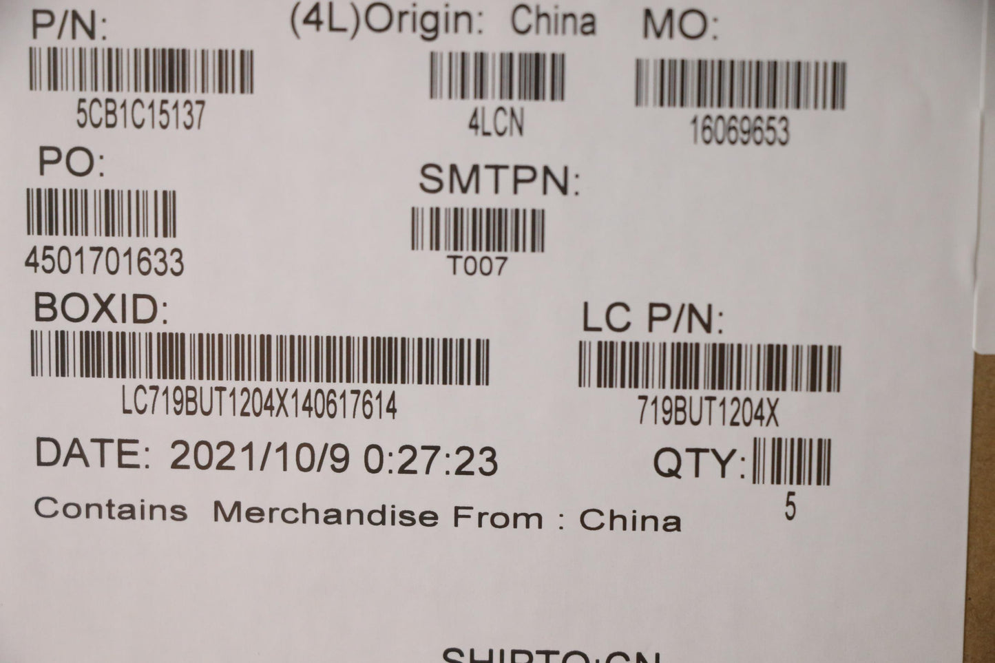 Lenovo Cover Upper Case Asm_Euroengl8 - 5CB1C15137