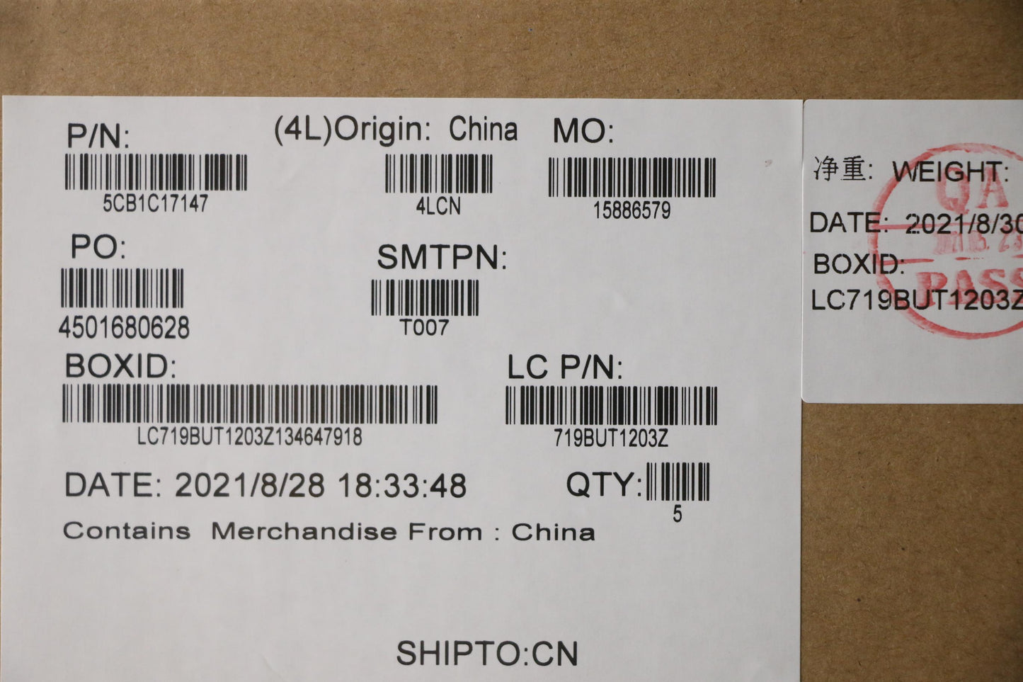 Lenovo Cover Upper Case Asm_Thai L81X - 5CB1C17147