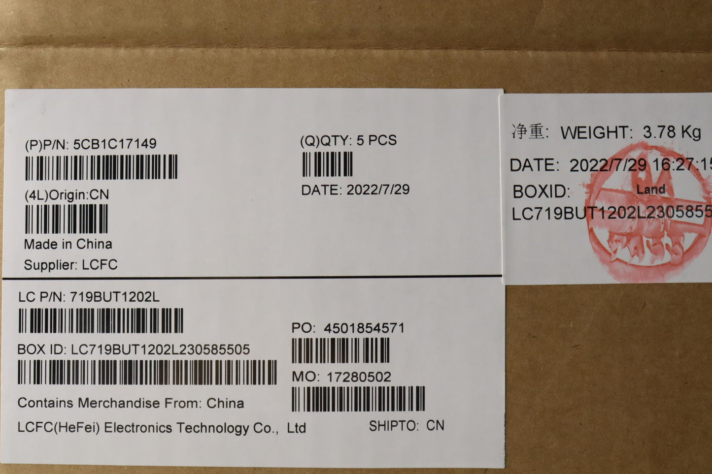 Lenovo Cover Upper Case Asm_La Spal81 - 5CB1C17149