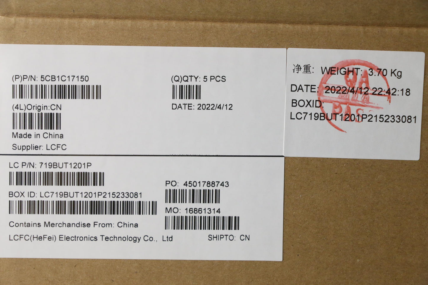 Lenovo Cover Upper Caseasm_Fra/Engl81 - 5CB1C17150