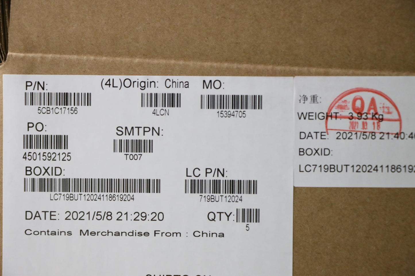 Lenovo Cover Upper Case Asm_Ara L81X8 - 5CB1C17156