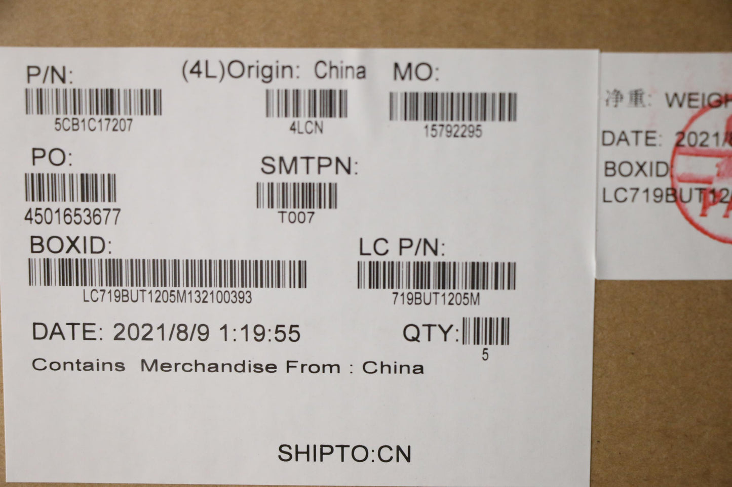 Lenovo Cover Upper Case Asm_Thai L81X - 5CB1C17207