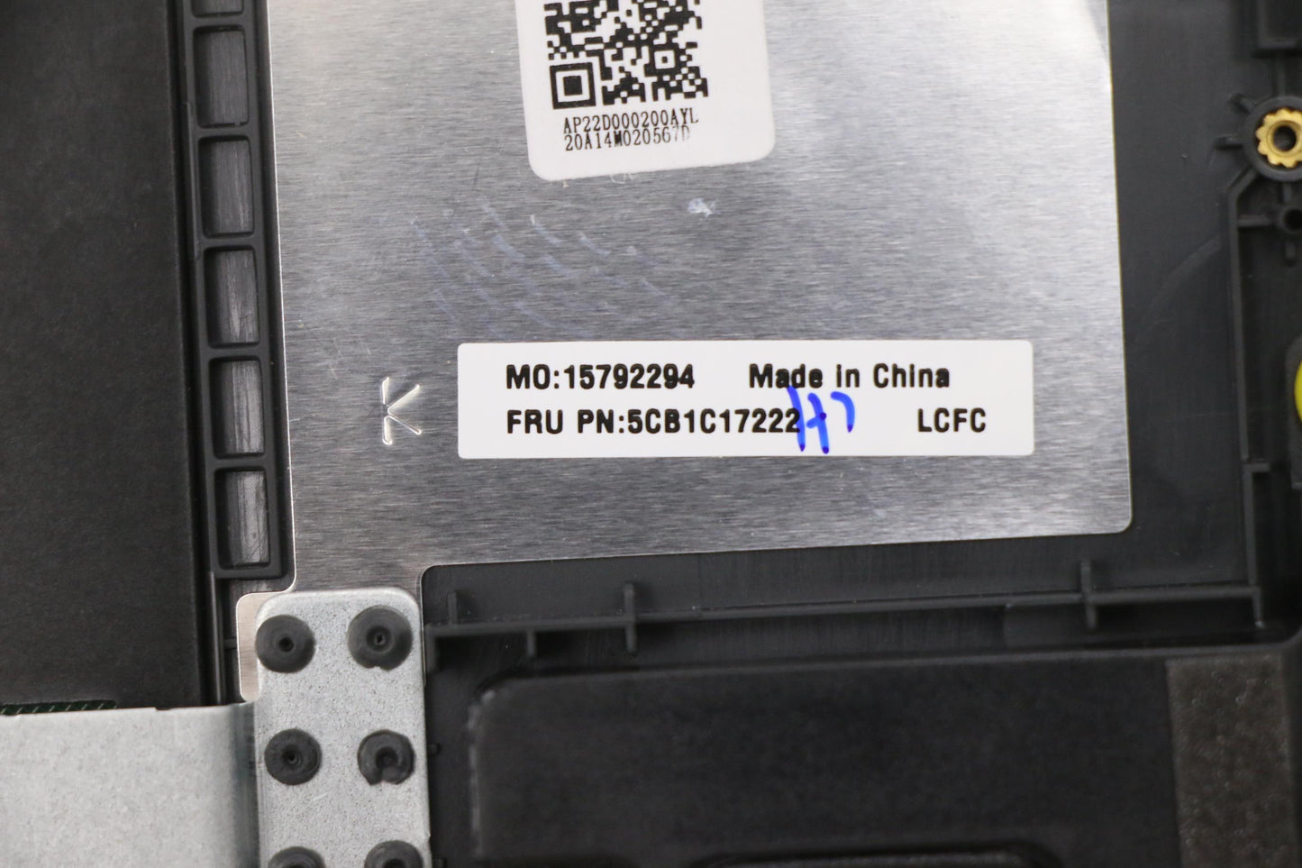 Lenovo Cover Upper Case Asm_Bel L81X8 - 5CB1C17222