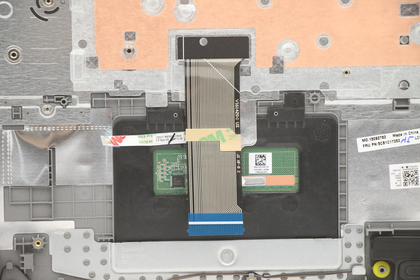 Lenovo C-Cover with Keyboard, USA English, Platinum Grey, Non-Backlight, Non-Fingerprint - 5CB1C17262