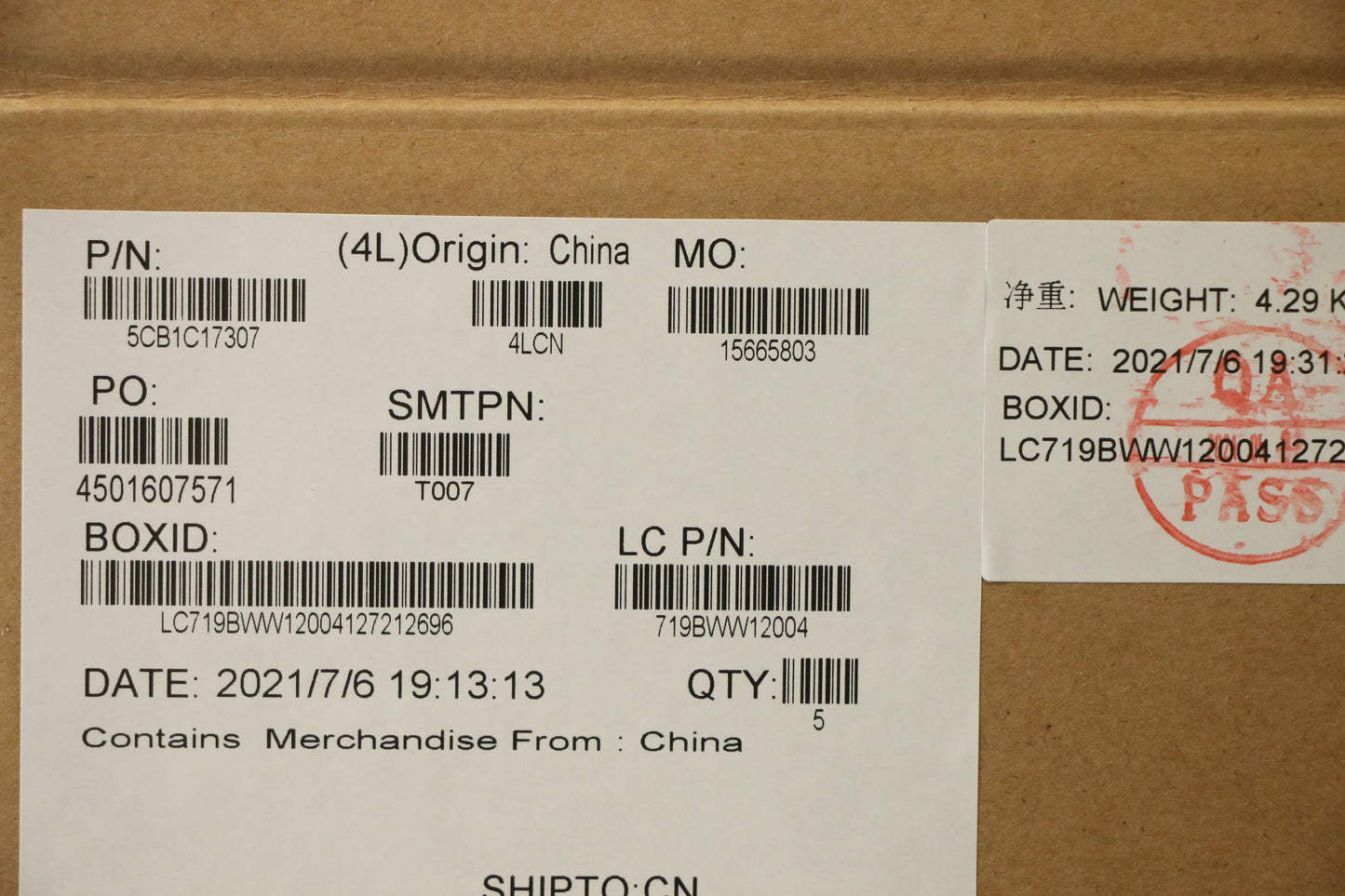 Lenovo Cover Upper Case Asm_Bul L82M0 - 5CB1C17307
