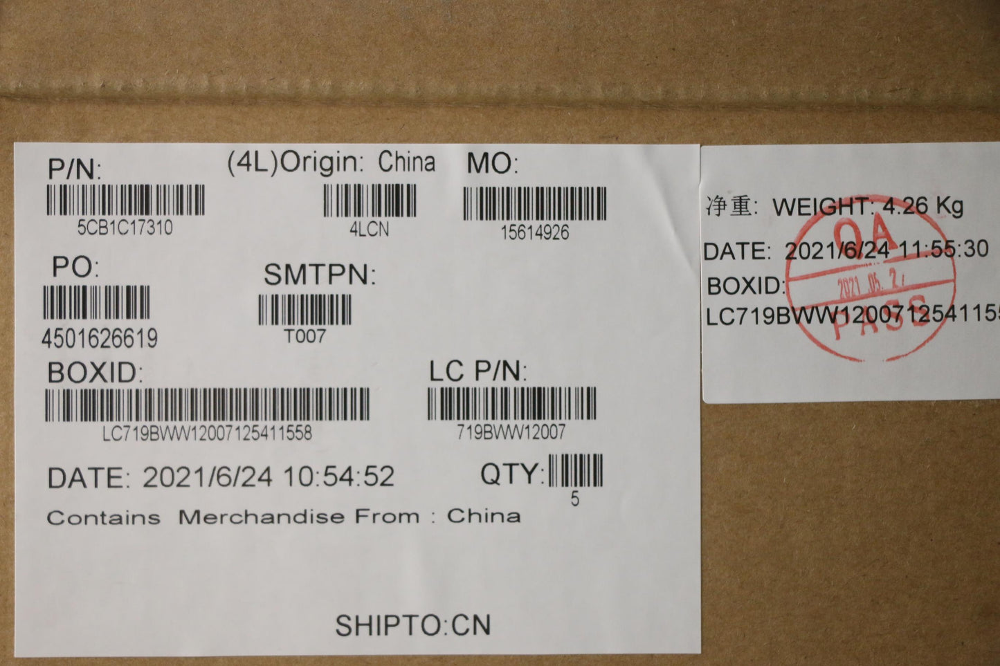Lenovo Cover Uppercaseasm_Euro Engl82 - 5CB1C17310