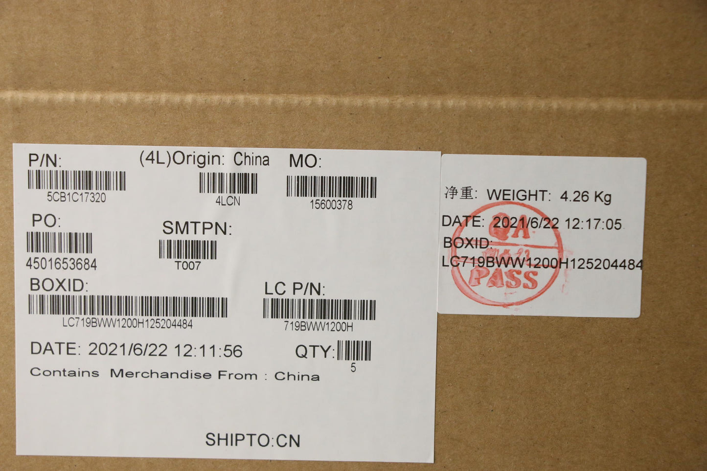 Lenovo Cover Upper Case Asm_Ita L82M0 - 5CB1C17320