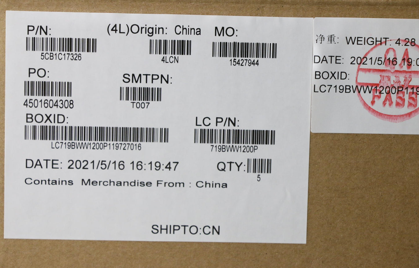 Lenovo Cover Upper Case Asm_Rus L82M0 - 5CB1C17326
