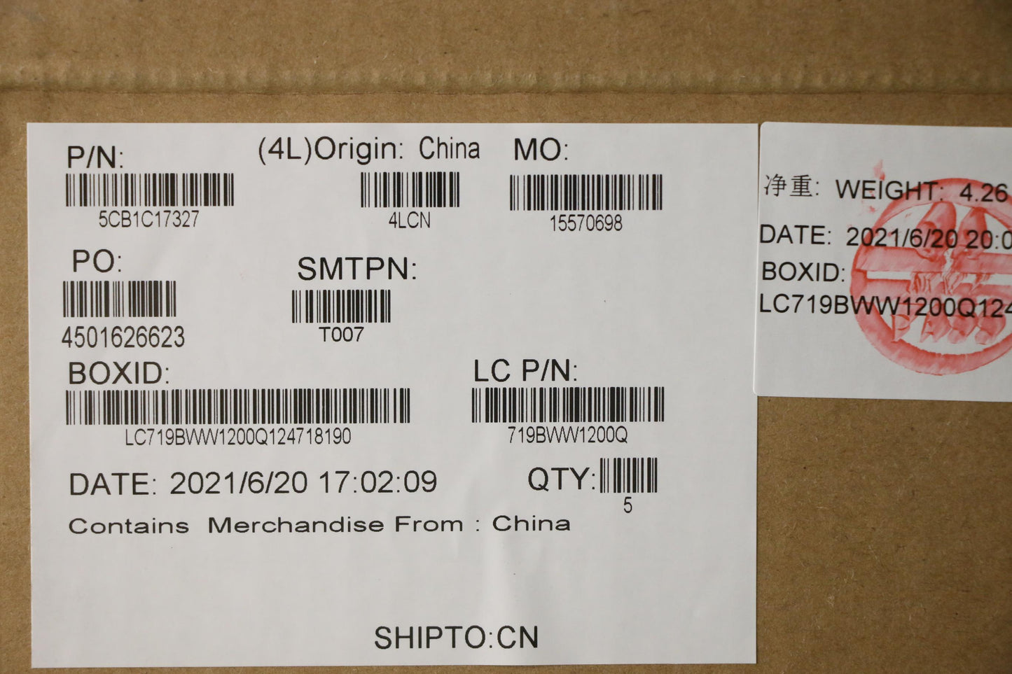 Lenovo Cover Upper Case Asm_Slv L82M0 - 5CB1C17327