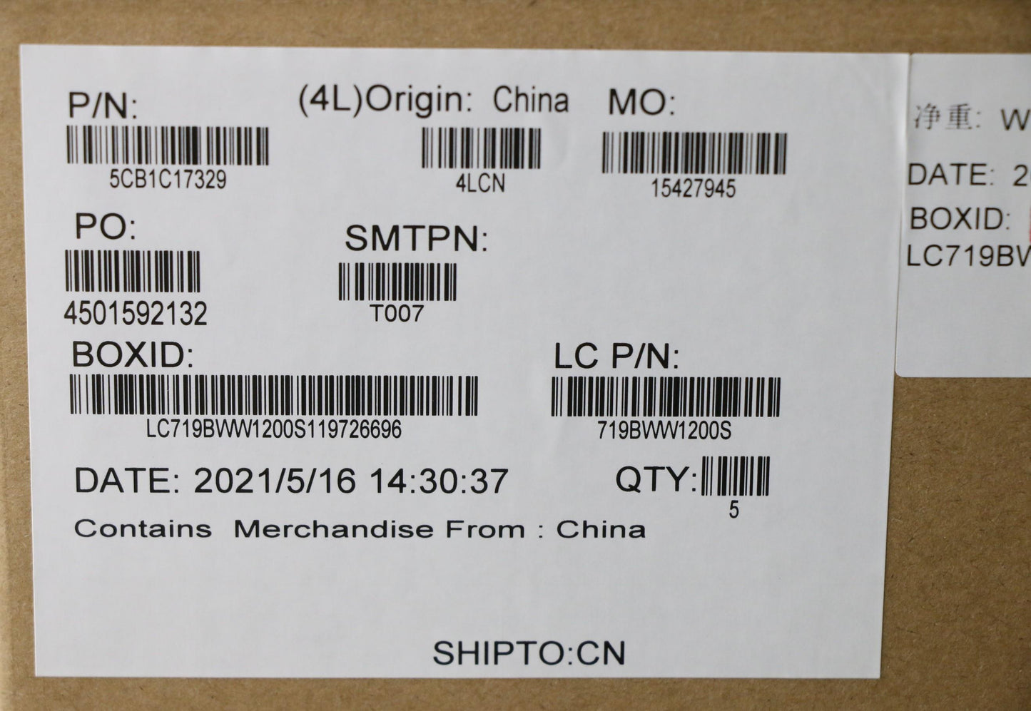 Lenovo Cover Upper Case Asm_Sws L82M0 - 5CB1C17329