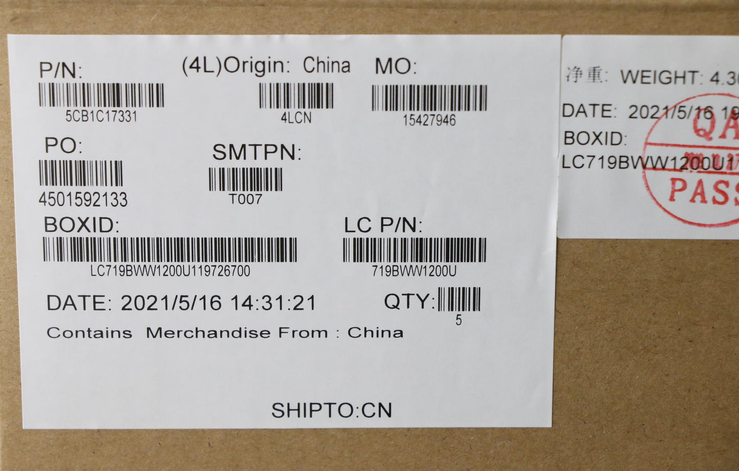 Lenovo Cover Upper Case Asm_Thai L82M - 5CB1C17331