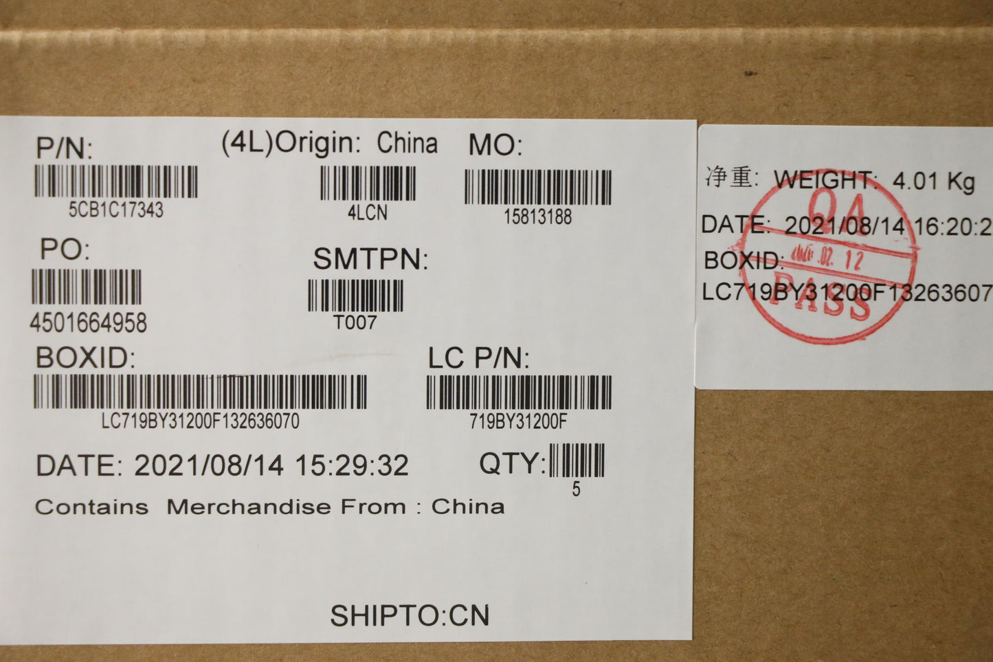 Lenovo Cover Upper Case Asm_Us L81W1 - 5CB1C17343