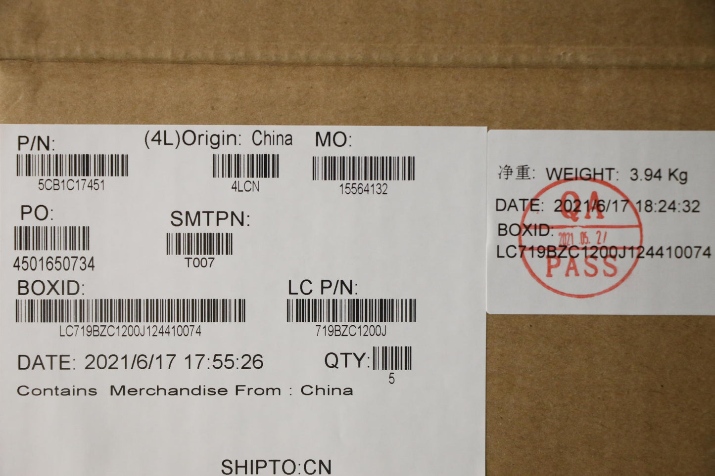 Lenovo Cover Upper Case Asm_La Spa L8 - 5CB1C17451