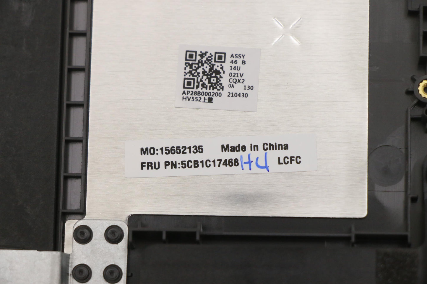 Lenovo Cover Upper Case Asm_Euro Eng - 5CB1C17468