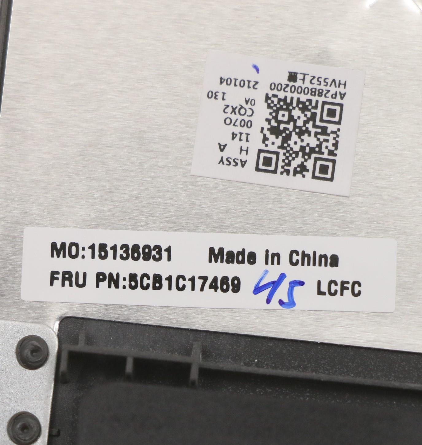 Lenovo Cover Upper Case Asm_Cze/Slk L - 5CB1C17469