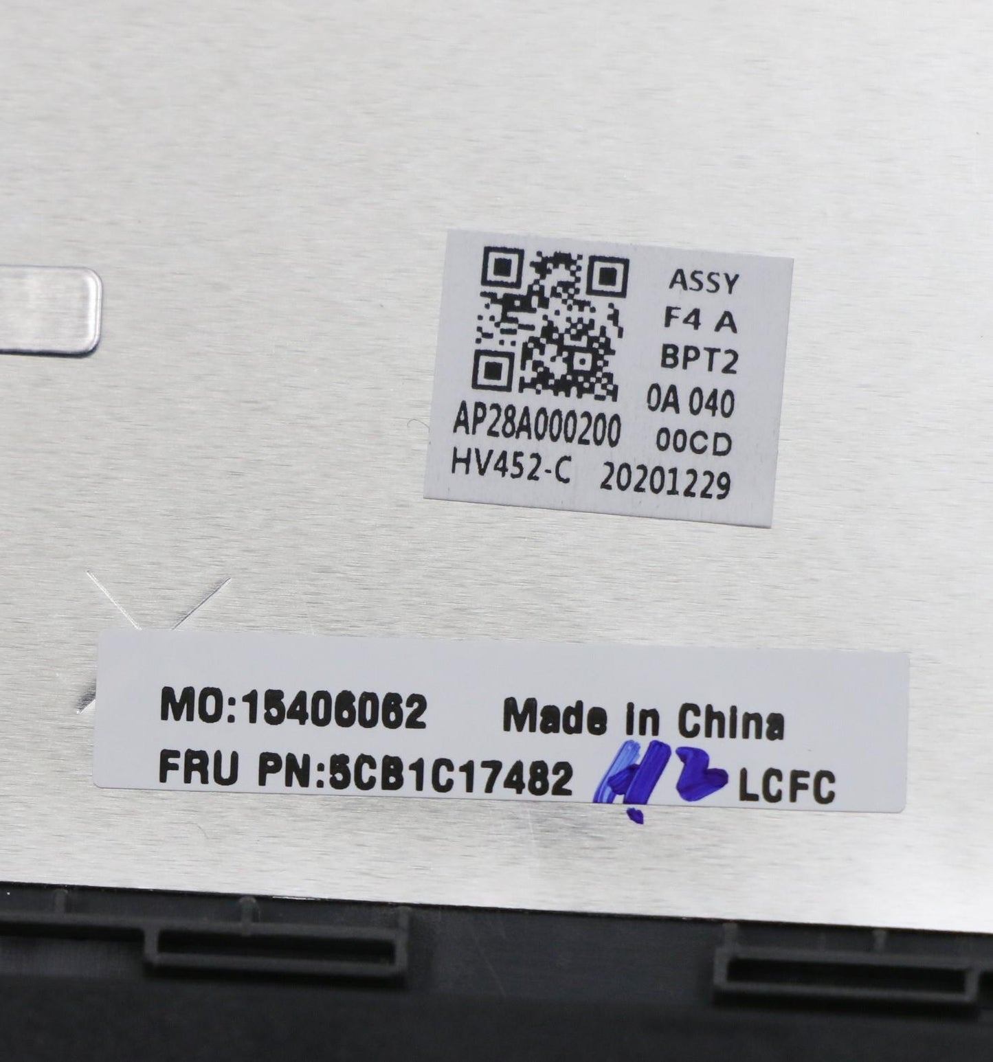 Lenovo Cover Upper Case Asm_La Spa L8 - 5CB1C17482
