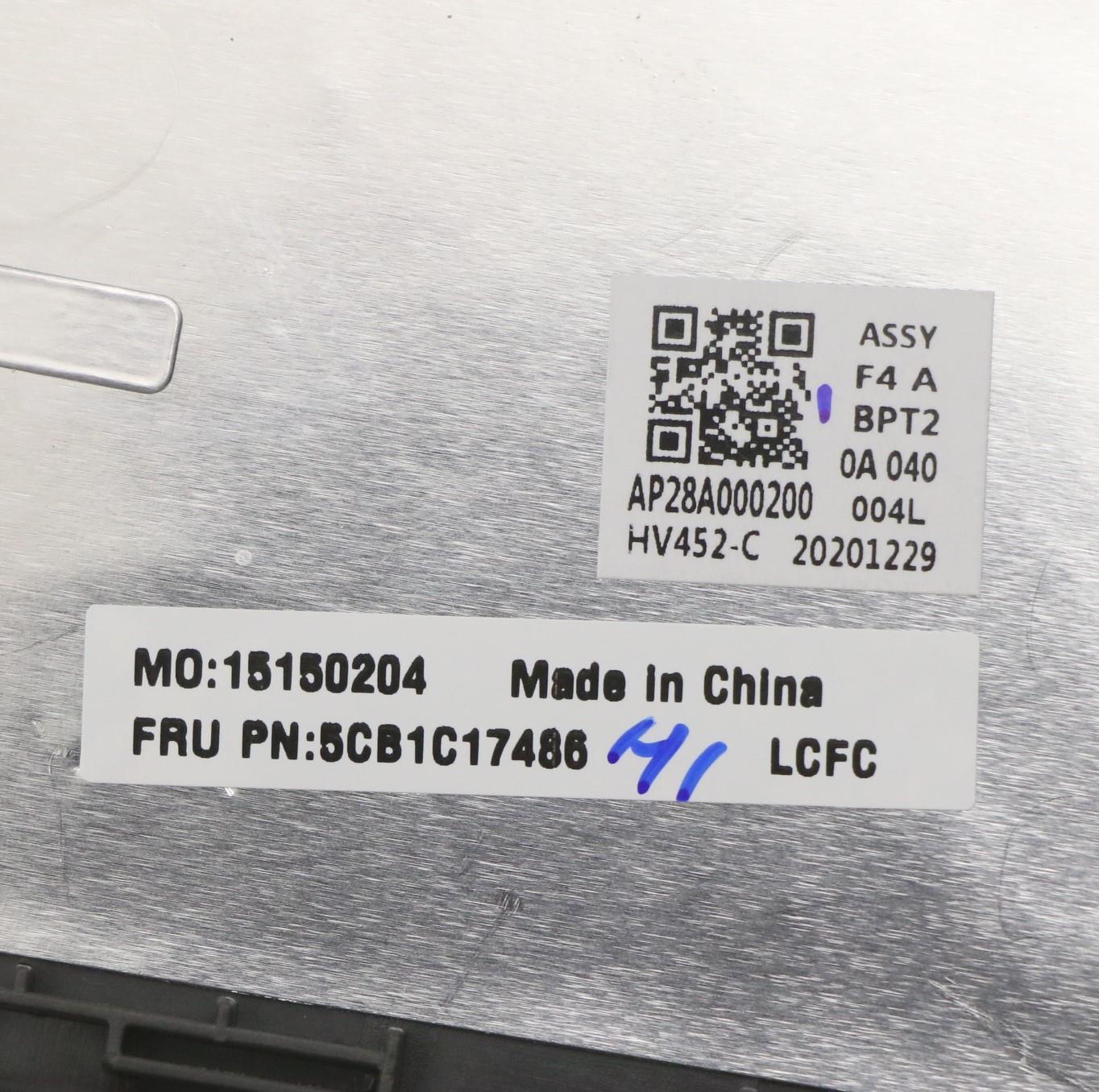 Lenovo Cover Upper Case Asm_Rus L82Na - 5CB1C17486