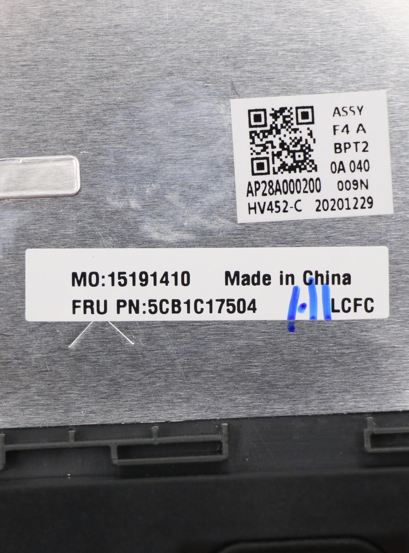 Lenovo Cover Upper Case Asm_Ukr L82Na - 5CB1C17504