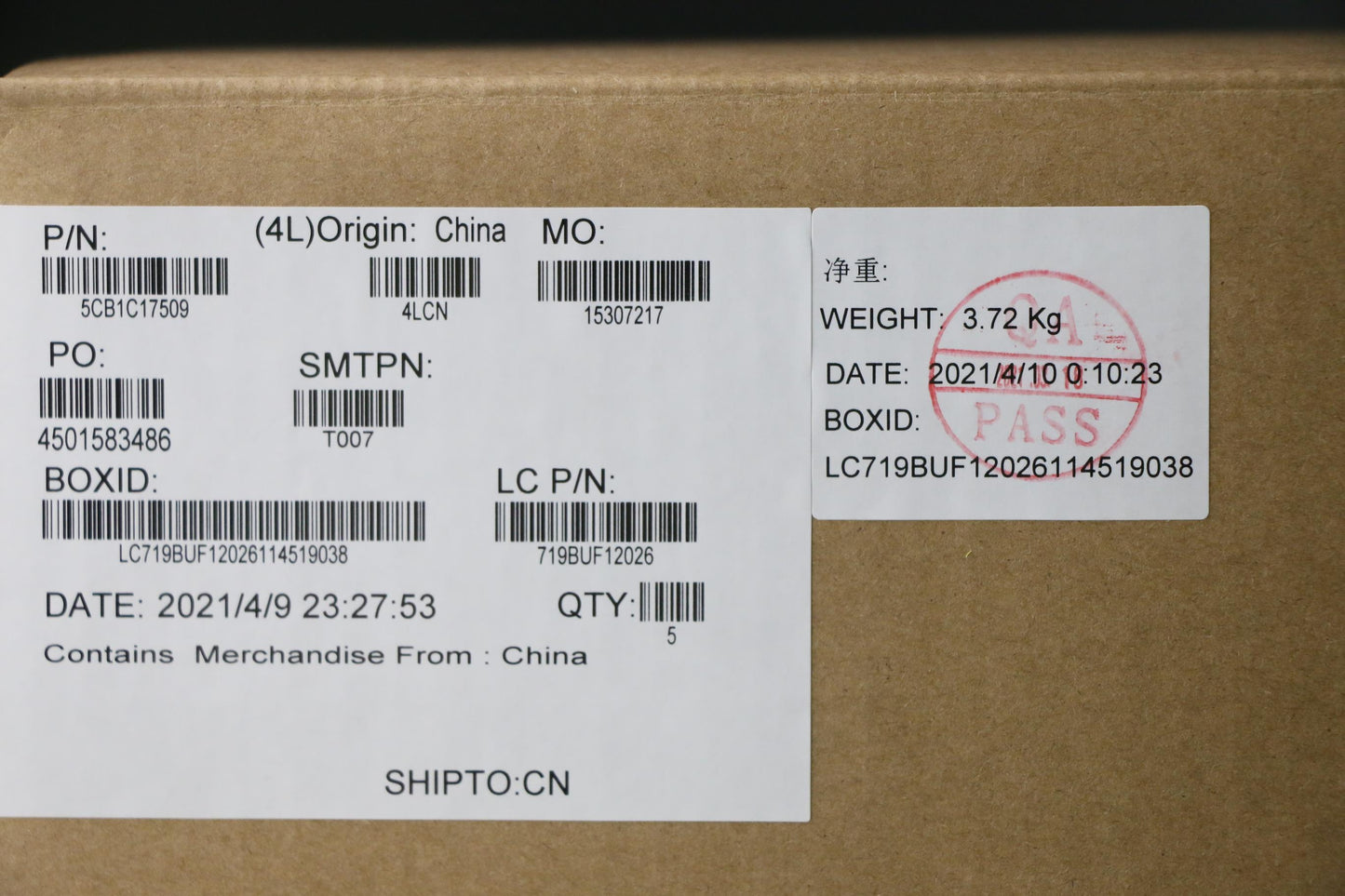 Lenovo Cover Upper Case Asm_Bel L82Kd - 5CB1C17509