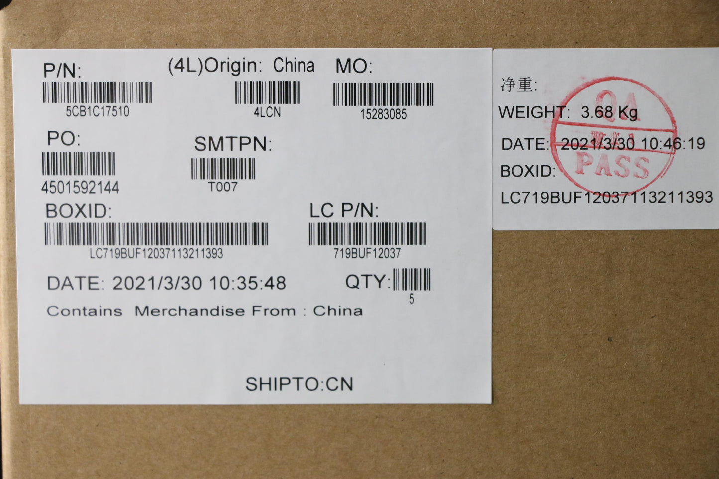 Lenovo Cover Upper Case Asm_Cze/Slk L - 5CB1C17510